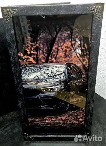 Нарды под стеклом «BMW X5» — красивый подарок