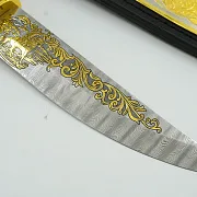 Дамасский нож «Лошадь» №1 — оригинальный подарок — фотография 3
