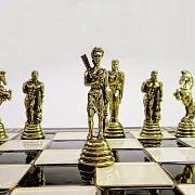 Шахматы с металлическими фигурами — красивый подарок — фотография 9