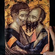 Икона святых Апостолов Петра и Павла — оригинальный подарок — фотография 1