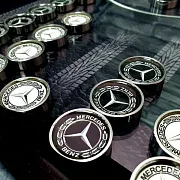Комплект стальных фишек для нард «Mercedes» — необычный подарок — фотография 9