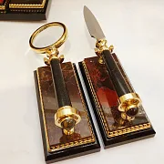 Письменный набор из яшмы "Орёл". Златоуст — красивый подарок — фотография 3