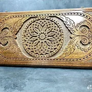 Подарочные резные деревянные нарды «Узор» — фотография 10