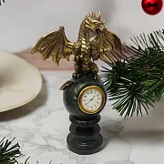 Часы с драконом на шаре — необычный подарок — фотография 1