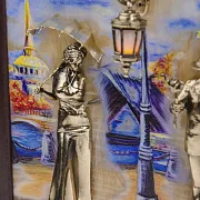 Ключница «Пара. Набережная. Мост» с подсветкой — необычный подарок — фотография 10