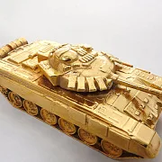Миниатюра танка Т-72М1М из бронзы с позолотой — красивый подарок — фотография 5