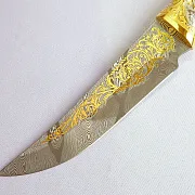 Дамасский нож «Волк» №1 — оригинальный подарок — фотография 2
