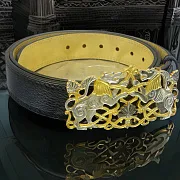 Ручная работа: Ремень из кожи «Хищники» — фотография 1