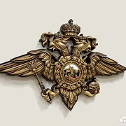 Герб МВД, резной из бука — оригинальный подарок — фотография 2