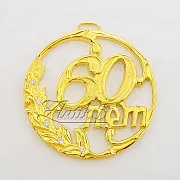 Медаль «60 лет» с фианитом — красивый подарок — фотография 4