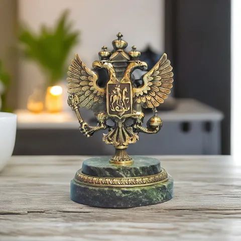 Бронзовая статуэтка «Герб Российский» — красивый подарок