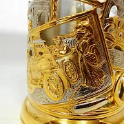 Латунный подстаканник «Ретро» — оригинальный подарок — фотография 4
