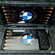 Нарды под стеклом «BMW X5» — красивый подарок — фотография 5