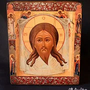 На память: Икона Спас Нерукотворный («Спас Мокрая Брада») — фотография 1