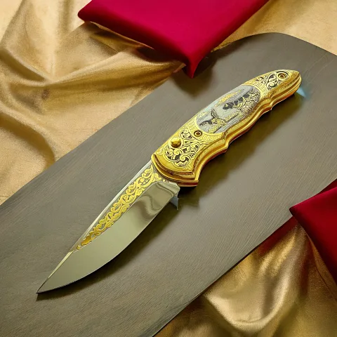 На память: Складной нож «Охота на уток» №2