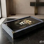 На память: Нарды под стеклом «Царь зверей» — фотография 10