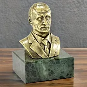 Бронзовый бюст «Путин В.В.» — оригинальный подарок — фотография 1