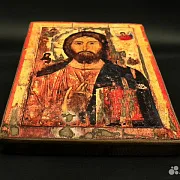 Подарочная икона "Христос Вседержитель" дерево, ручная работа — фотография 2