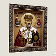 На память: Святой Николай Чудотворец икона из дерева — фотография 2